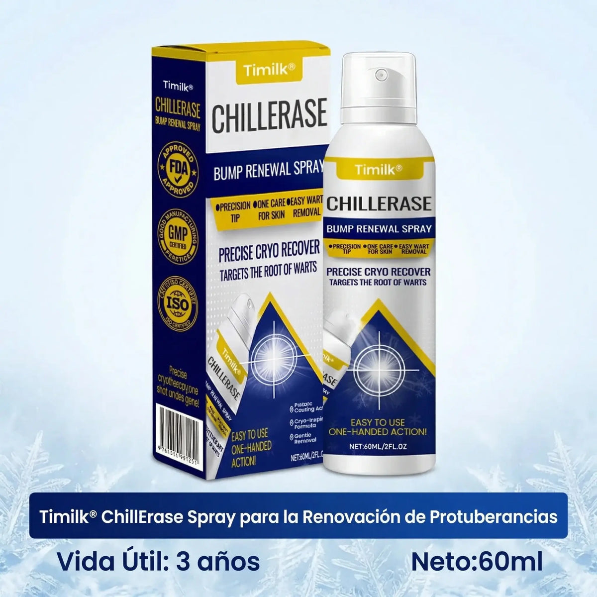 ChillErase® - Spray renovador para verrugas